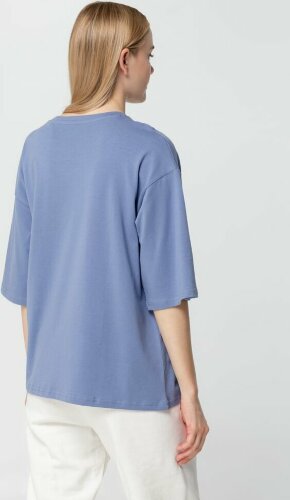 Футболка унисекс оверсайз Street Vibes, синяя (лавандовая), M/L