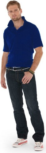 Рубашка поло US Basic Boston мужская, синий navy, размер M