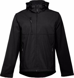 Куртка софтшелл мужская TH Clothes Zagreb, черная, размер XL
