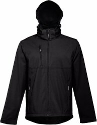 Куртка софтшелл мужская TH Clothes Zagreb, черная, размер XL