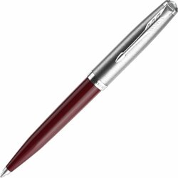 Шариковая ручка Parker 51 CORE BURGUNDY CT, стержень: M, цвет чернил: black, в подарочной упаковке