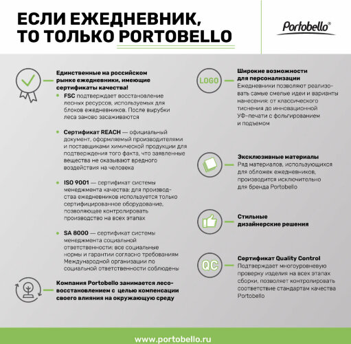 Ежедневник-портфолио Clip NEO недатированный в подарочной коробке, синий (в комплекте ручка Sonata BP серебро)