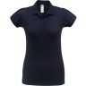 Рубашка поло женская BNC Heavymill, темно-синяя, размер S