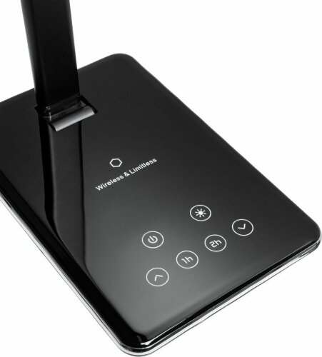 Настольная лампа с беспроводной зарядкой Uniscend Power Spot, черная