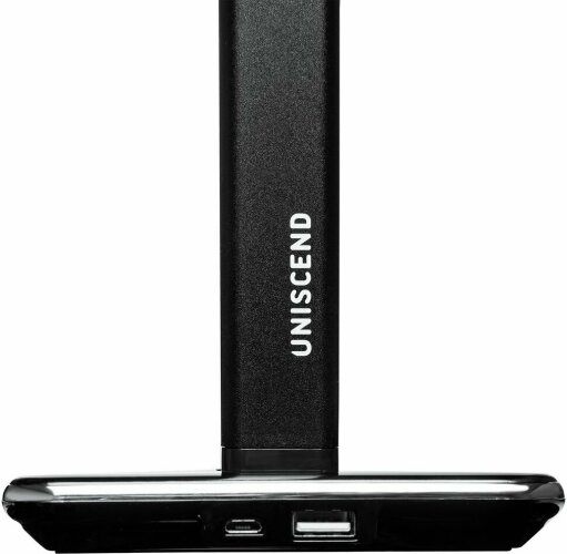 Настольная лампа с беспроводной зарядкой Uniscend Power Spot, черная