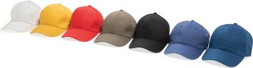 Бейсболка XD Collection Impact из переработанного хлопка AWARE™, 6 клиньев, 280 г/м2, желтый