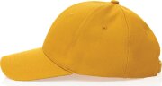 Бейсболка XD Collection Impact из переработанного хлопка AWARE™, 6 клиньев, 280 г/м2, желтый