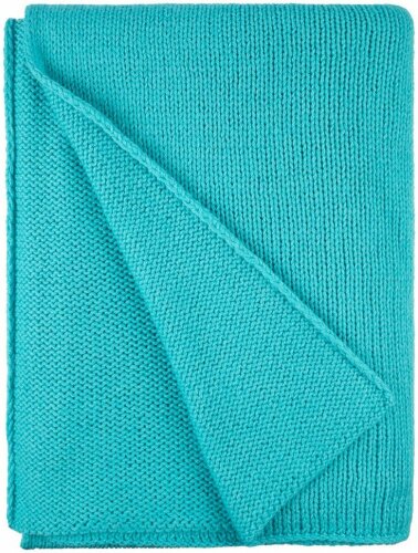 Плед Very Marque Knitly, лазурный