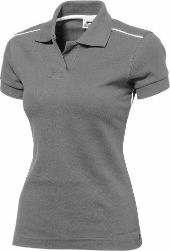 Рубашка поло Slazenger Backhand женская, серый/белый, размер 2XL