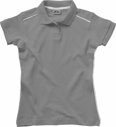 Рубашка поло Slazenger Backhand женская, серый/белый, размер 2XL
