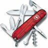 Офицерский нож Victorinox Climber 91, прозрачный красный