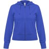 Толстовка женская Hooded Full Zip ярко-синяя, L