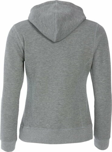 Толстовка женская CLASSIC HOODY FULL ZIP 300, серый меланж, XXL