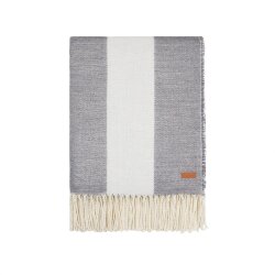 Плед VINGA Tella из Polylana® AWARE™, 230 г/м2, 130х170 см, серый/белый