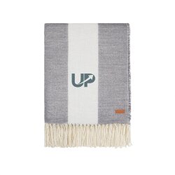 Плед VINGA Tella из Polylana® AWARE™, 230 г/м2, 130х170 см, серый/белый