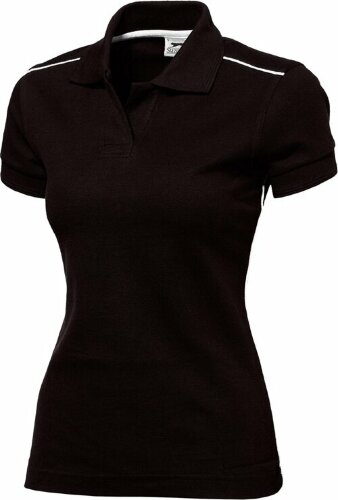 Рубашка поло Slazenger Backhand женская, черный/белый, размер 2XL