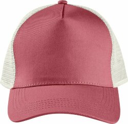 Бейсболка Blink, розовая (лососевая) с молочно-белым