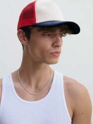 Бейсболка Blink, розовая (лососевая) с молочно-белым