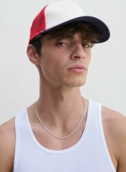 Бейсболка Blink, розовая (лососевая) с молочно-белым