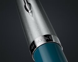 Шариковая ручка Parker 51 CORE TEAL BLUE CT, стержень: M, цвет чернил: black, в подарочной упаковке