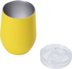 Термокружка Vacuum mug C1, soft touch, 370мл, желтый