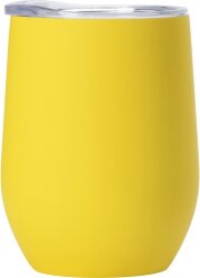 Термокружка Vacuum mug C1, soft touch, 370мл, желтый