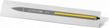 Шариковая ручка Pininfarina GrafeeX с желтым клипом в чехле из переработанной кожи