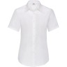 Рубашка женская SHORT SLEEVE OXFORD SHIRT LADY-FIT 130, белый, XS