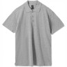 Рубашка поло мужская Sol's Summer 170, серый меланж, размер XS