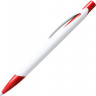 Ручка пластиковая шариковая CITIX, белый/красный