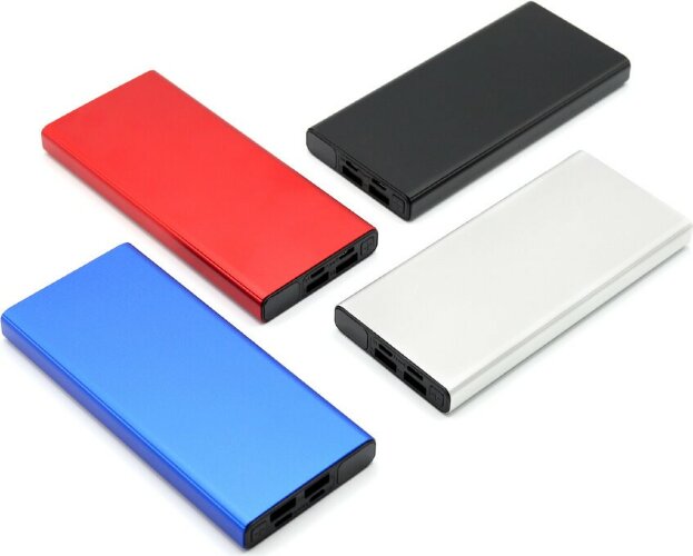 Внешний аккумулятор Höginn в металлическом корпусе, 10000mAh, черный
