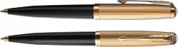 Шариковая ручка Parker 51 DELUXE BLACK GT, стержень: M, цвет чернил: black, в подарочной упаковке
