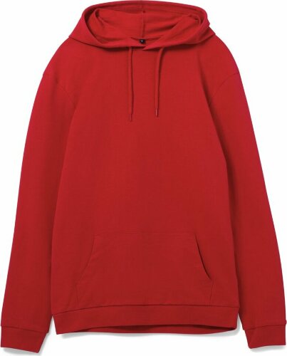 Толстовка с капюшоном унисекс Hoodie, красная, XL
