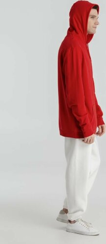 Толстовка с капюшоном унисекс Hoodie, красная, XL