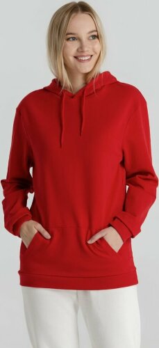 Толстовка с капюшоном унисекс Hoodie, красная, XL