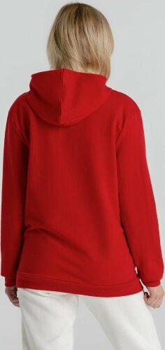 Толстовка с капюшоном унисекс Hoodie, красная, XL