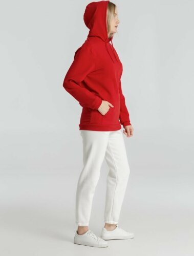 Толстовка с капюшоном унисекс Hoodie, красная, XL