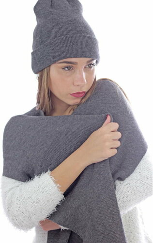 Шарф вязаный WIND SCARF, черный