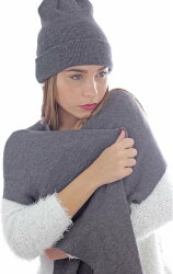 Шарф вязаный WIND SCARF, черный