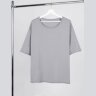 Футболка оверсайз унисекс Manevr Vozduh, светло-серая, XL/2XL