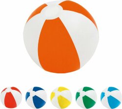 Надувной пляжный мяч Cruise, голубой с белым