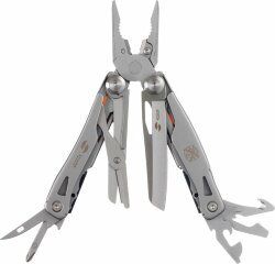 Мультитул Stinger, 105 мм, 14 функций, сталь/АБС-пластик, оранжевый, в комплекте нейлоновый чехол