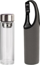 Заварочный термос "Остин" 320 мл в чехле, серый