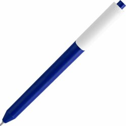Ручка шариковая Pigra P03 Mat, темно-синяя с белым