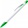  Ручка пластиковая шариковая CITIX, белый/папоротник