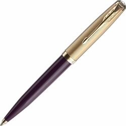 Шариковая ручка Parker 51 DELUXE PLUM GT, стержень: M, цвет чернил: black, в подарочной упаковке