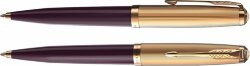Шариковая ручка Parker 51 DELUXE PLUM GT, стержень: M, цвет чернил: black, в подарочной упаковке