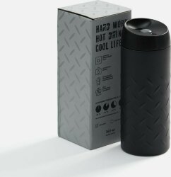 Термостакан Hard Work, черный