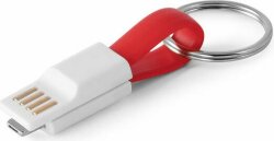 RIEMANN. USB-кабель с разъемом 2 в 1, Красный
