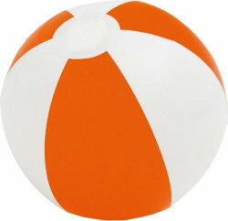 Надувной пляжный мяч Cruise, оранжевый с белым